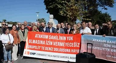 CHP Samsun İl Örgütü, Atakum Sahil Projesine Tepki Gösterdi: "Samsun AKP'li belediye başkanlarının belediyecilik öğreneceği staj yeri ve yandaşlarına pazarlayacağı ticari bir mal değildir"