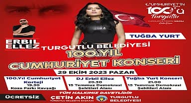 Cumhuriyet Bayramının 100'üncü Yıl coşkusu Turgutlu'dan yankılanacak
