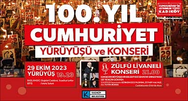 Cumhuriyetin 100. yılı Kadıköy'de coşkuyla kutlanıyor