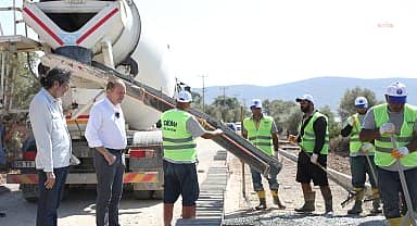Didim'de 63,5 km'lik bisiklet yolu çalışmaları hızla devam ediyor