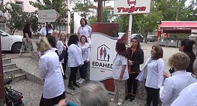 Edirne'de aile hekimleri, Kocaeli'nde 3 doktora yapılan saldırıyı protesto için iş bıraktı