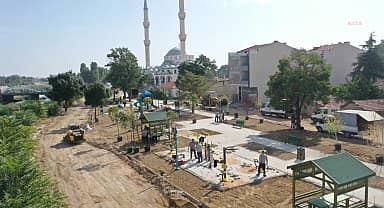 Eskişehir Büyükşehir'den Alpu'da park ve korkuluk projesi