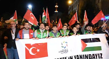 Eskişehir'de İsrail protestosu