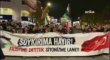 Gazze'de hastaneleri hedef alan İsrail, Elâzığ'da protesto edildi