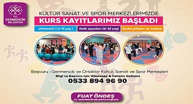 Germencik Belediyesi'nin kurslarına kayıtlar başladı