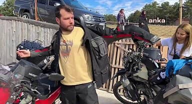 İşlerinden istifa eden Sert çifti, dünyayı motosikletleriyle geziyor