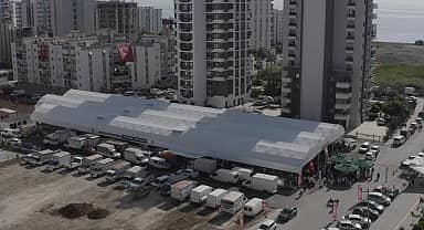Mezitli'ye bir semt pazarı daha açıldı