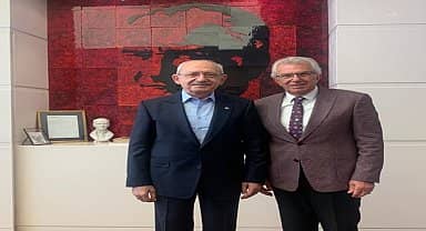 Ödemiş Belediye Başkanı eriş, CHP lideri Kemal Kılıçdaroğlu'nu ziyaret etti