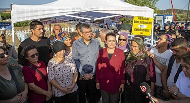 Özgür Özel, Agrobay işçilerini yalnız bırakmadı