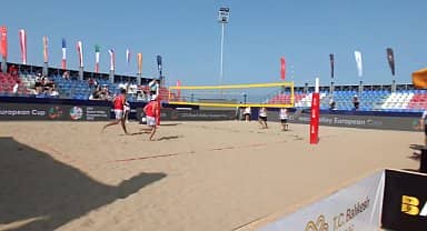 Plaj Voleybolu Avrupa Kupası Burhaniye'de başladı