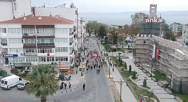Sinop'ta 100 öğrenciden "Cumhuriyet'i biz böyle kazandık" yürüyüşü