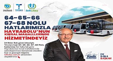 Tekirdağ Hayrabolu'nun kırsal mahallelerinde toplu ulaşım hizmeti başlıyor