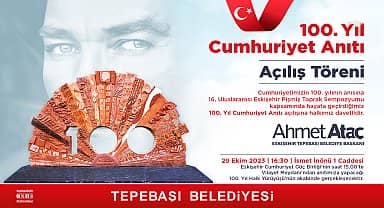 Tepebaşı'nda 100. Yıl Cumhuriyet Anıtı açılıyor