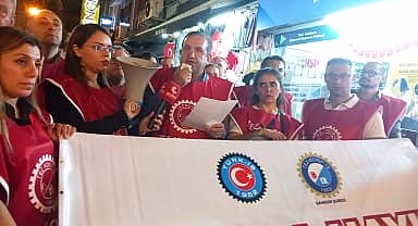 Tez-Koop-İş Samsun Şubesi: "Savaşın karşısında barışı, ölümün karşısında yaşamı savunuyoruz"