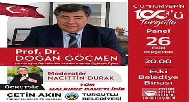 Turgutlu'da 'Cumhuriyet'in 100'ü' paneli yarın düzenlenecek