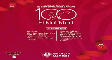 Yenişehir Belediyesi'nin 29 Ekim Cumhuriyet Bayramı Kutlamaları başladı