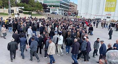 Yozgat'ta İsrail'in Gazze'ye yönelik saldırıları protesto edildi, hayatını kaybeden Filistinliler için gıyabi cenaze namazı kılındı