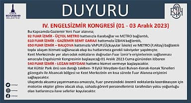 4. Engelsizmir Kongresi için ulaşım noktaları oluşturuldu