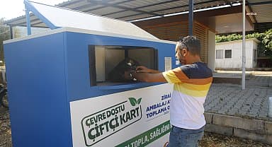 Antalya Büyükşehir Belediyesi zirai ambalaj atıkları toplama otomatlarının sayısı arttırdı