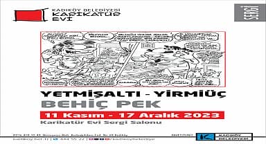 Behiç Pek'in yeni karikatür sergisi, Kadıköy Belediyesi Karikatür Evi'nde açılıyor