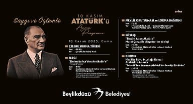 Beylikdüzü Ata'sını saygı ve özlemle anacak