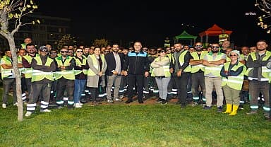 Beylikdüzü'nde 5 dönümlük park 47 saatte tamamlandı