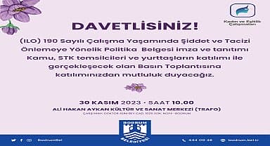 Bodrum Belediyesi, İLO 190 Politika Belgesini imzalıyor