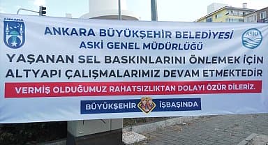 Çankaya Aksu Caddesi'nin sel sorunu çözülüyor