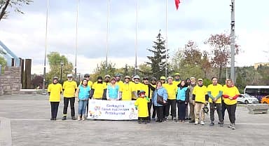 Çankaya'da çocuk hakları için pedalladılar 