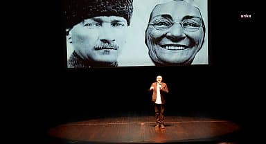 Ceyhun Yılmaz, 'Cumhuriyetimizin 100. Yılında Atatürk' söyleşisinde Mersinlilerle bir araya geldi