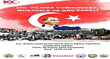Dokuz Eylül Üniversitesi'nde '100. Yılında Cumhuriyet, Mübadele ve Göç' paneli düzenlenecek