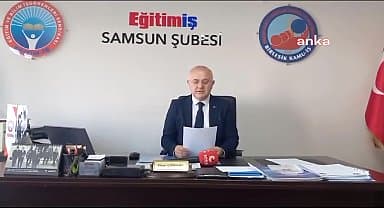 Eğitim-İş Samsun Şube Başkanı Gündüz: "Hakkında birçok soruşturma açılan birisi 'yılın öğretmeni' seçilmemeli idi"