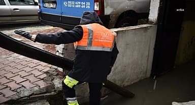 Esenyurt Belediyesi'nden su baskınlarına anında müdahale