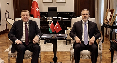 Hakan Fidan, Belarus Dışişleri Bakanı Sergei Aleinik ile Ankara'da görüştü