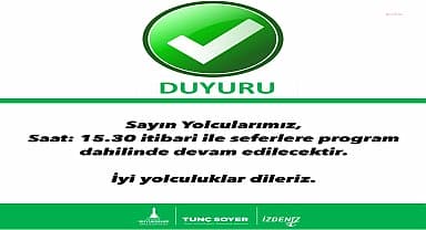 İzmir'de olumsuz hava koşulları nedeniyle iptal edilen vapur seferleri yeniden başladı