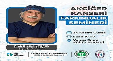 İzmit Belediyesi akciğer kanseri için farkındalık semineri düzenleyecek
