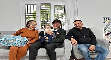 Karaca'dan minik Hamza'ya ziyaret