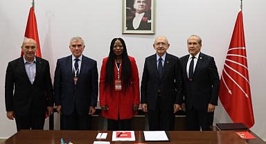 Kılıçdaroğlu, Sosyalist Enternasyonel Genel Sekreteri Benedicta Lasi ile bir araya geldi