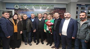 Kocaeli Giresunlular Dernekler Topluluğu Derneği'nden Başkan Hürriyet'e coşkulu karşılama