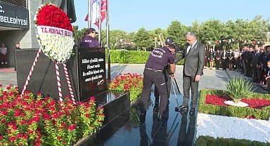 Konyaaltı'nda Ata'ya saygı töreni