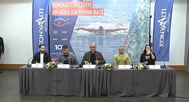 Konyaaltı'nda yüzme yarışı heyecanı