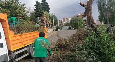 Kuşadası Belediyesi'nin aldığı önlemler ile şiddetli sağanak sorunsuz atlatıldı