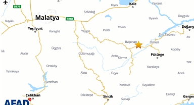 Malatya Pütürge'de 4,5 büyüklüğünde deprem meydana geldi