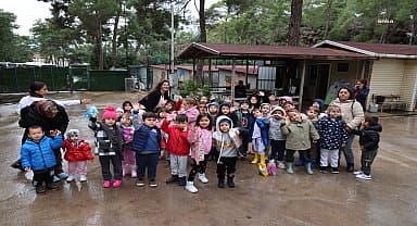 Marmarisli kreş öğrencilerinden can dostlara ziyaret