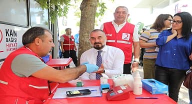 Mezitli'de kan bağışı kampanyası