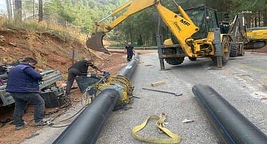 Muğla Büyükşehir, Marmaris Bozburun içme suyu projesinde ilk kazmayı vurdu