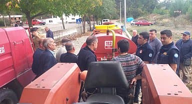 Muğla Büyükşehir, Milas Korucuk'a yangın tankeri teslim etti