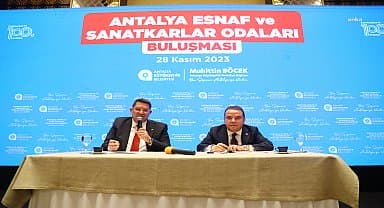 Muhittin Böcek Esnaf Odaları Başkanları ile buluştu