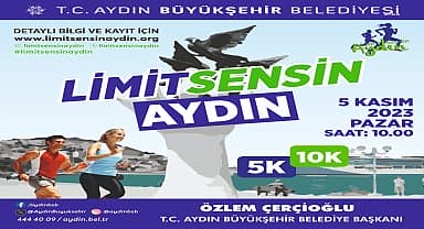Özlem Çerçioğlu, tüm vatandaşları 'Limit Sensin Aydın' koşu etkinliğine davet etti