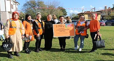 Safranbolu'da Lösemili Çocuklar Haftası'nda turuncu balonlar gökyüzü ile buluştu